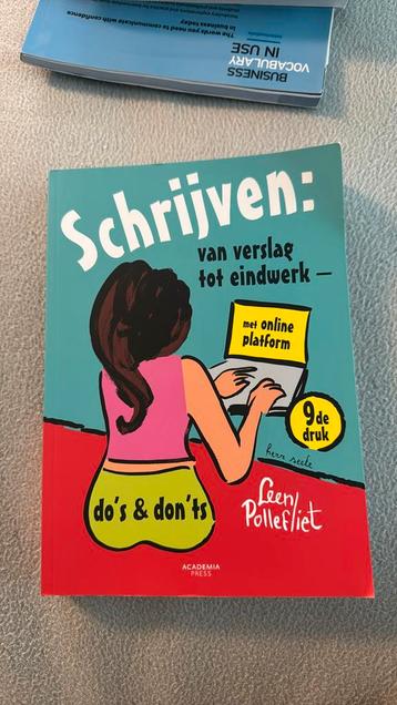 Leen Pollefliet - Schrijven: van verslag tot eindwerk beschikbaar voor biedingen