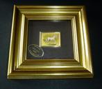 Zeer mooie, artistieke chromolithograph op 23KT bladgoud, Antiek en Kunst, Ophalen of Verzenden