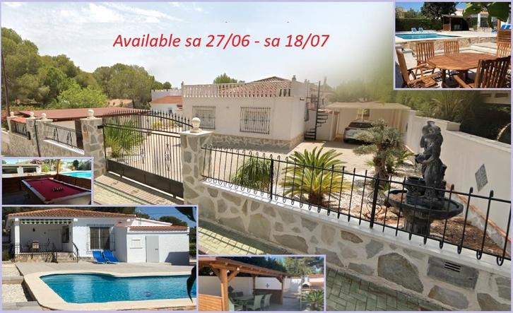 Location Villa Espagne (4ch+3sdb) Piscine Privée CostaBlanca, Vacances, Maisons de vacances | Espagne, Costa Blanca, Maison de campagne ou Villa