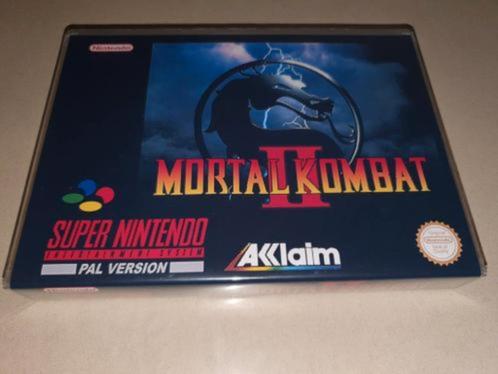 Mortal Kombat II SNES Game Case, Games en Spelcomputers, Games | Nintendo Super NES, Zo goed als nieuw, Verzenden