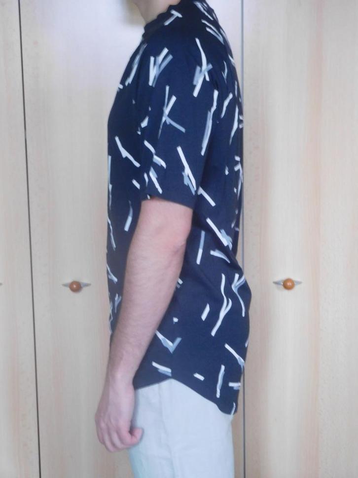 H&M T-shirt maat S, Kleding | Heren, T-shirts, Nieuw, Maat 46 (S) of kleiner, Blauw, Ophalen of Verzenden