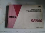 Manuel du propriétaire yamaha sr 500