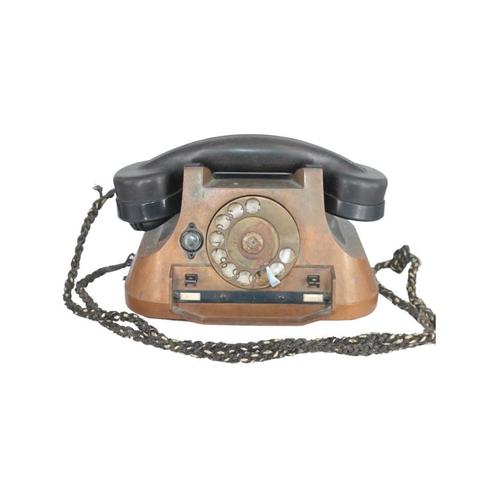 Téléphone vintage en cuivre circa 1940, Télécoms, Téléphones fixes | Filaires, Utilisé, Bakélite, Enlèvement ou Envoi