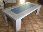 Salontafel met blauwe steen, Huis en Inrichting, Tafels | Salontafels, Ophalen, 100 tot 150 cm, 50 tot 100 cm, Zo goed als nieuw