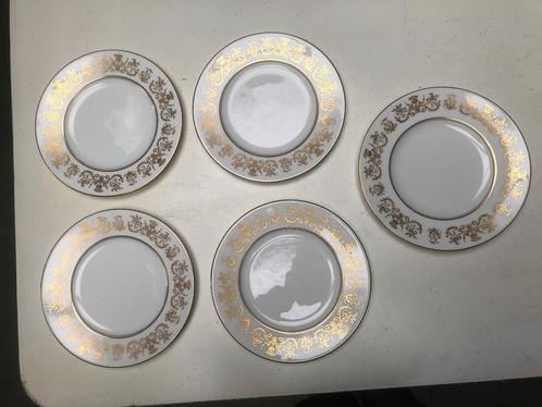SET van 5 Coalport China Bone Borden - Perfecte staat, Verzamelen, Porselein, Kristal en Bestek, Zo goed als nieuw, Bord of Schaal