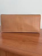 Clutch beige, fijn leer. 16x34x4,5 cm, Ophalen, Zo goed als nieuw