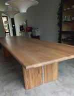 Diverse modellen lange tafels tot 4 meter lang eiken op maat, Huis en Inrichting, Ophalen of Verzenden, Nieuw, Teakhout