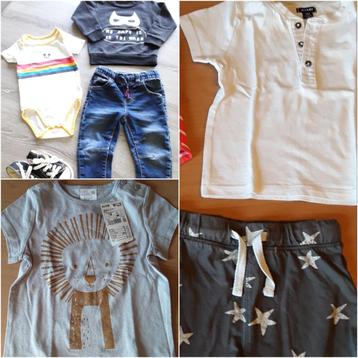 Lot vêtements  T 74/80 T-shirt neufs, baskets Converse.. beschikbaar voor biedingen