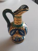 Vintage miniatuur vaasje met goud beschilderd, Ophalen of Verzenden