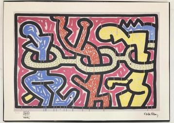 Keith Haring : lithographie grand format 50 par 70 cm, Enlèvement ou Envoi