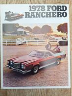 FORD RANCHERO 1978 USA BROCHURE DEPLIANT  6 PAGES TRES BON E, Enlèvement ou Envoi, Comme neuf, Ford