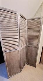 Drieluik kamerscherm in hout, Huis en Inrichting, Ophalen, Zo goed als nieuw