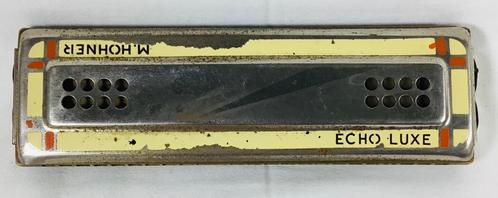 M. Hohner Echo Luxe Antieke mondharmonica 1900-1930, Muziek en Instrumenten, Blaasinstrumenten | Mondharmonica's, Gebruikt, Ophalen of Verzenden
