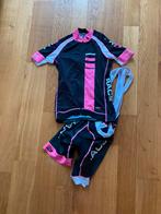 Zwart met felroze dames fietstrui en - broek, S, Vêtements d'extérieur, Femmes, Enlèvement