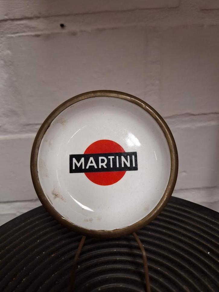 Oud Emaille schoteltje Martini glas onderzetter, Verzamelen, Merken en Reclamevoorwerpen, Gebruikt, Gebruiksvoorwerp, Ophalen of Verzenden