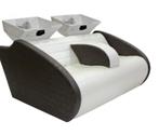 Dubbele wasunit Basic D barber kapsalon kapper washoek NIEUW, Huis en Inrichting, Badkamer | Badkamermeubels, 75 cm of meer, 100 tot 150 cm