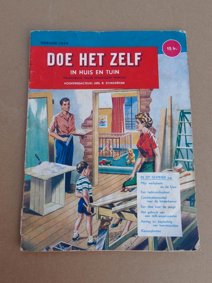 Doe het zelf maandblad februari 1959, Bricolage & Construction, Bricolage & Rénovation Autre, Utilisé, Enlèvement ou Envoi