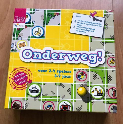 Onderweg - 4 spellen in 1 - Plantyn, Hobby en Vrije tijd, Gezelschapsspellen | Bordspellen, Zo goed als nieuw, Ophalen of Verzenden