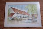 Aquarel van d'Houtlandhoeve Koekelare, Ophalen