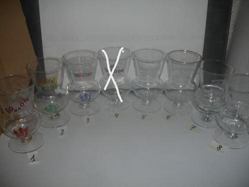 Gordon Scotch, verschillende bierglazen aan € 1,00 stuk., Verzamelen, Biermerken, Zo goed als nieuw, Glas of Glazen, Overige merken