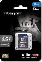 Integral UltimaPro 16GB - SDHC, TV, Hi-fi & Vidéo, Photo | Cartes mémoire, 16 GB, SDHC, Enlèvement ou Envoi, Integral