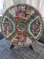 19de eeuws handgeschilderd chinees bord, Antiek en Kunst, Ophalen