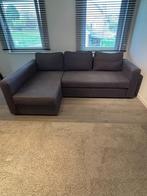 Slaapbank, antraciet grijs, stof, Ophalen, Gebruikt, 125 tot 150 cm, Strak, modern, eigentijds