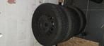 4 steek stalen velgen met winterbanden te koop, Ophalen, Winterbanden, Velg(en)