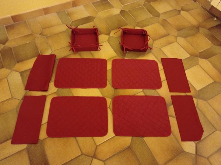 Set de table 4 personnes, Huis en Inrichting, Keuken | Textiel, Zo goed als nieuw, Placemat, Ophalen of Verzenden