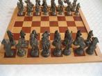 Schaakbord, Napoleon, metalen stukken (tinnen), Ophalen of Verzenden