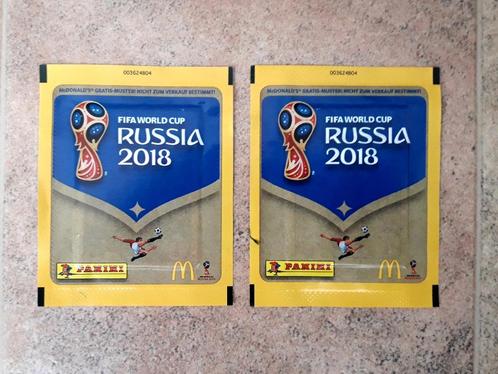 Panini Mac Donalds Russia 2018 2 gecodeerde zakjes nieuwstaa, Verzamelen, Stickers, Nieuw, Ophalen of Verzenden