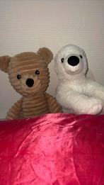 2 Knuffels, Kinderen en Baby's, Speelgoed | Knuffels en Pluche, Ophalen, Zo goed als nieuw, Beer