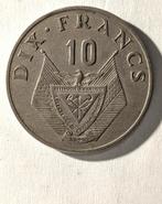Rwandese munt: 10 frank 1974, Postzegels en Munten, Ophalen of Verzenden, Overige landen, Losse munt