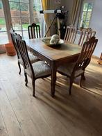Luikse tafel met 6 stoelen, Huis en Inrichting, Complete eetkamers, Ophalen, Zo goed als nieuw, Perfecte staat
