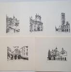 Serie van 5 litho’s ‘Mechelen Die Heerlijke’ door Daniël Win, Ophalen