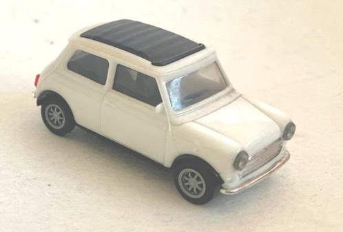Mini Cooper wit met softtop Herpa., Hobby en Vrije tijd, Modelauto's | 1:87, Zo goed als nieuw, Auto, Herpa, Ophalen