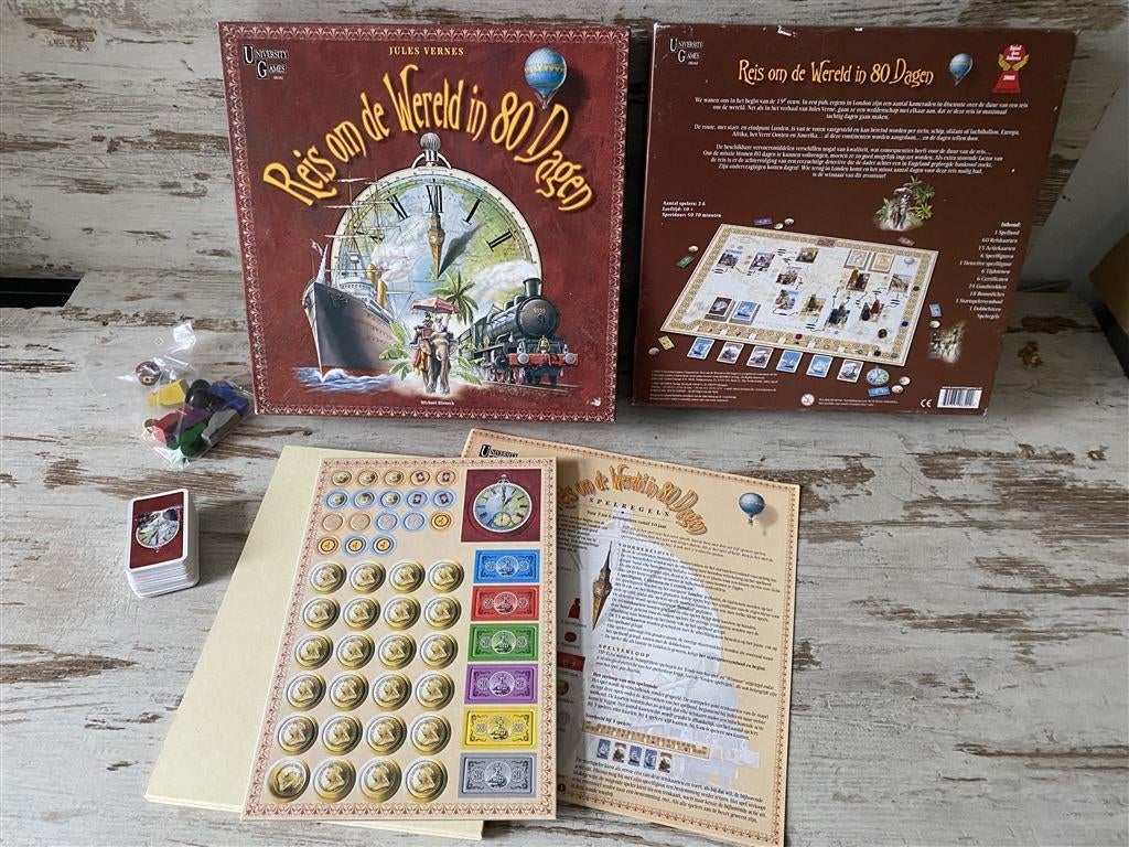Reis om de wereld in 80 dagen vierkante versie [s143], Hobby en Vrije tijd, Verzenden, Zo goed als nieuw