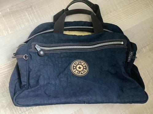 Vintage Kipling tas, Handtassen en Accessoires, Tassen | Schoudertassen, Gebruikt, Kipling, Blauw, Ophalen of Verzenden