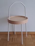 Table d'appoint BURVIK Ikea blanc, 60 cm of meer, Rond, Minder dan 55 cm, Zo goed als nieuw