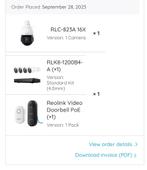 Reolink POE 4k 12MP camera + PTS + doorbell, Utilisé
