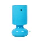 Vintage Mushroom Tafellamp Blauw Opaline Glas Ikea Lykta, Gebruikt, Ophalen of Verzenden, Glas, Minder dan 50 cm