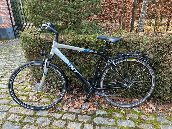 Giant herenfiets RS city/trekking L zilver/zwart, Fietsen en Brommers, Fietsen | Heren | Sportfietsen en Toerfietsen, Gebruikt