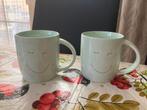 Set van 2 groene mokken - Love You ( Nieuw ), Ophalen of Verzenden, Nieuw