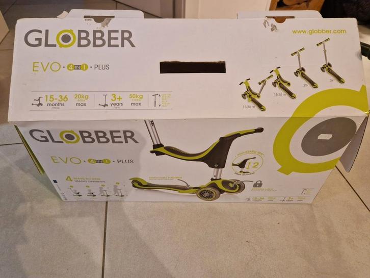 Trottinette évolutive globber, Kinderen en Baby's, Speelgoed | Buiten | Voertuigen en Loopfietsen, Gebruikt, Loopfiets, Ophalen
