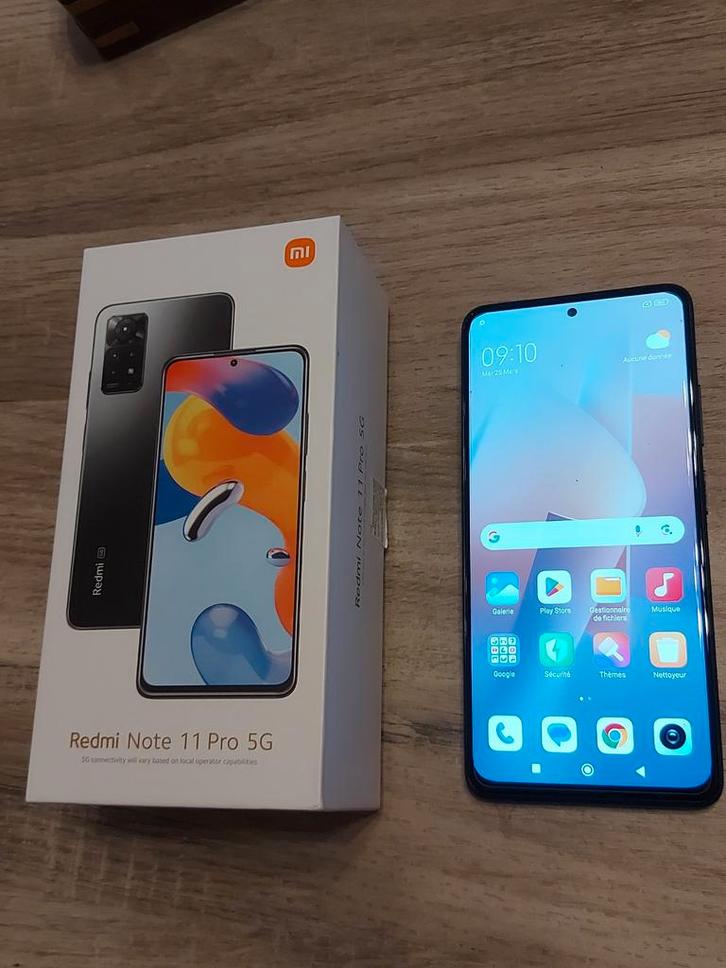 redmi note 11 pro 5g 128gb noir, Telecommunicatie, Mobiele telefoons | Overige merken, Zo goed als nieuw, Zonder abonnement, Zonder simlock