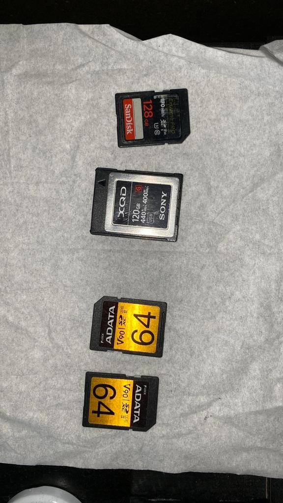 SD & XQD Kaarten. (High-Speed), Audio, Tv en Foto, Foto | Geheugenkaarten, Zo goed als nieuw, SD, Ophalen of Verzenden