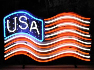 USA vlag neon veel andere mancave gameroom decoratie neons beschikbaar voor biedingen