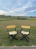 2 vintage regisseurstoelen Nauticalia, Ophalen, Twee, Zwart, Zo goed als nieuw