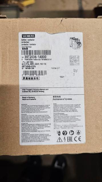 Siemens SIRIUS contactor 3RT2036‑1AB00 beschikbaar voor biedingen