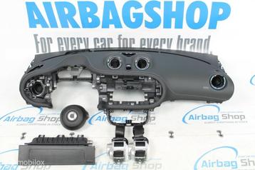 Airbag set Dashboard leder zwart Smart Fortwo 453 2014-....